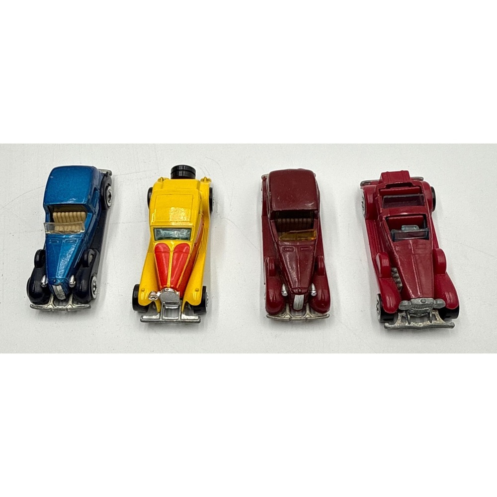Vintage Hot Wheels Classics Lot '35 Caddy '37 Bugatti Malaysia 1980-1981
